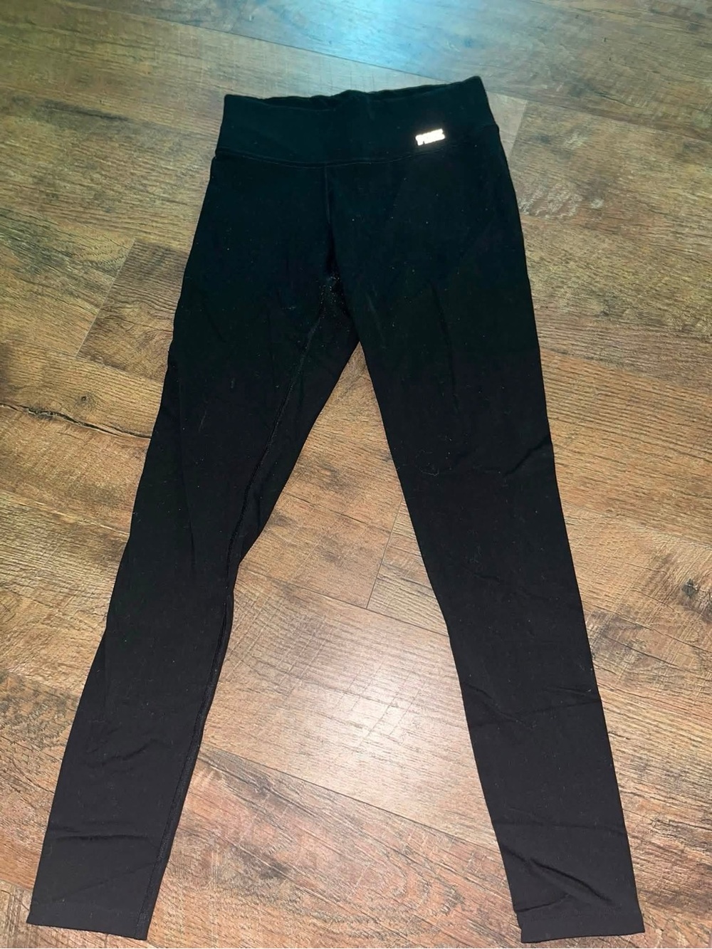 PINK Victoria's Secret Black Kids Leggings with Logo